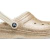 Crocs Classic Glitter Lined Clogs „Gold White“ 205842-93S