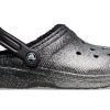 Crocs Classic Glitter Lined Clogs „Schwarz Silber“ 205842-067