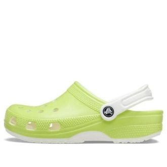 Crocs Classic Glow in the Dark Clogs „Limettengrün Weiß“ 209101-3UH