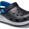 Crocs Classic Hiker Clog Sports Schwarz Blau Rot Sandalen „Black Blue Red“ 206772-001