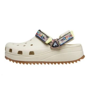 Crocs Classic Hiker Ikat Clogs „Weißbraun“ 208052-2YC