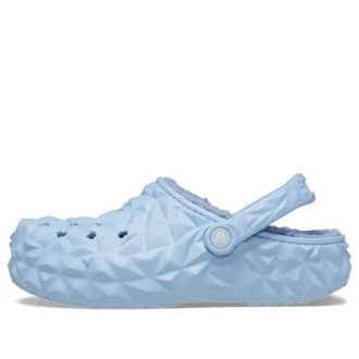 Crocs Classic Lined Geometric Clogs „Blau“ 210069-4NS