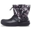 Crocs Classic Lined Neo Puff Tie Dye Stiefel „Schwarz Weiß“ 207328-001