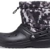Crocs Classic Lined Neo Puff Tie Dye Stiefel „Schwarz Weiß“ 207328-001