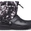 Crocs Classic Lined Neo Puff Tie Dye Stiefel „Schwarz Weiß“ 207328-001