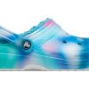 Crocs Classic Lined Solarized Clogs „Weiß Blau Aqua“ 207560-4SU