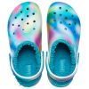 Crocs Classic Lined Solarized Clogs „Weiß Blau Aqua“ 207560-4SU