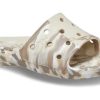 Crocs Classic Marbled Sandalen „Weiß Braun“ 206879-2Y3