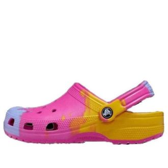 Crocs Classic Ombre Clogs „Pink Gelb Blau“ 208275-6UC