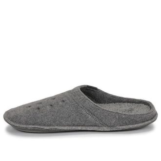Crocs Classic Slipper Casual Thicken Stay Warm Schuh Unisex Grau 203600-00Q