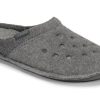 Crocs Classic Slipper Casual Thicken Stay Warm Schuh Unisex Grau 203600-00Q