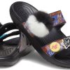 Crocs Classic Soft Sole Cozy Flat Heel Sport-Hausschuhe Unisex Schwarz 207403-001