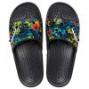 Crocs Classic Tie-Dye Graphic Slide „Schwarz“ 206520-988