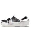Crocs Classic Zip Tie Buckle Clogs „Schwarz Weiß“ 208127-066