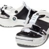Crocs Classic Zip Tie Buckle Clogs „Schwarz Weiß“ 208127-066