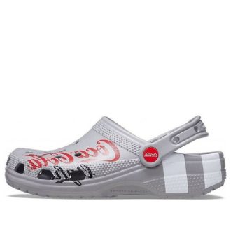 Crocs Coca Cola x Crocs Crossover Light X Outdoor Flacher Absatz Casual Sports Unisex Graue Sandalen 207220-030
