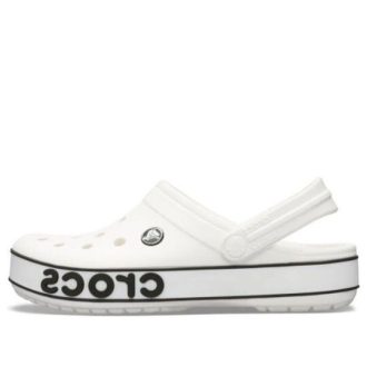 Crocs Crocband Bold Logo Clog Weiße Sandalen 206021-103