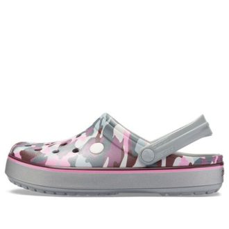 Crocs Crocband Graphic III Clogs „Grau Pink“ 205834-0GF
