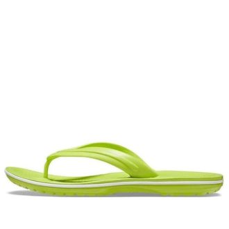 Crocs Crocband Leichte, gemütliche, lässige Flip-Flops, Unisex, Grün, 11033-3T1