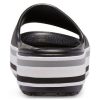 Crocs Crocband Plateau-Slides „Schwarz Grau Weiß“ 205693-001