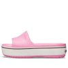 Crocs Crocband Platform Slide Hausschuhe mit dicker Sohle, Rosa, 205631-6QF