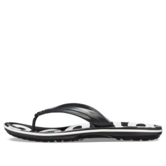 Crocs Crocband Printed Flip Flip-Flops Schwarz Weiß 205943-066