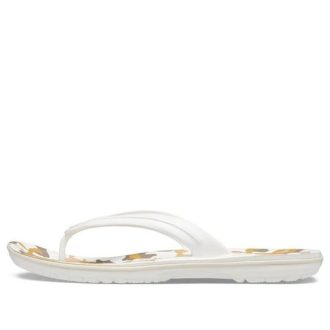 Crocs Crocband Printed Flip Flops „Weiß Hellbraun“ 205943-94S
