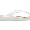 Crocs Crocband Printed Flip Flops „Weiß Hellbraun“ 205943-94S