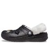 Crocs Disco Classic Lined Disco Glitter Clogs „Schwarz Weiß“ 208075-0ZS