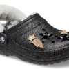 Crocs Disco Classic Lined Disco Glitter Clogs „Schwarz Weiß“ 208075-0ZS