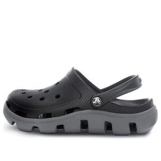 Crocs Duet Beach Sandalen Schwarz Grau „Black Grey“ 11991-070