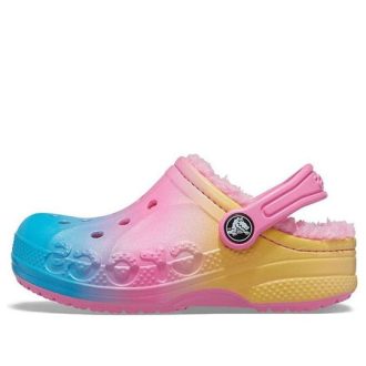 Crocs (GS) Baya bedruckte gefütterte Clogs „Pink Lemonade Multi“ 205888-6SO