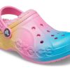 Crocs (GS) Baya bedruckte gefütterte Clogs „Pink Lemonade Multi“ 205888-6SO