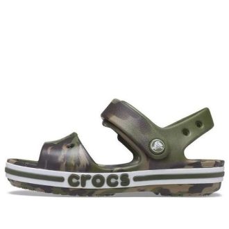 Crocs (GS) Bayaband Sandalen „Marble Green Brown“ 206816-3TC