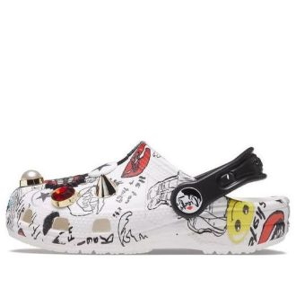 Crocs (GS) Classic Cruella Clogs „Weiß Schwarz“ 207397-100