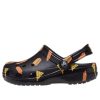 Crocs (GS) Classic Food Print Clogs „Schwarz Gelb“ 207150-001