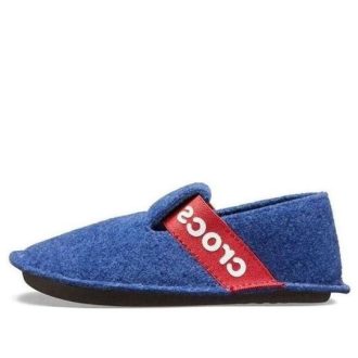 Crocs (GS) Classic Hausschuhe „Blau Rot“ 205349-4O5