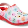 Crocs (GS) Classic Lined Elevated Sweethearts Clogs „Rot Weiß“ 207738-119