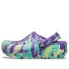Crocs (GS) Classic Lined Marbled Clogs „Neon Purple Multi“ 207238-573