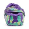 Crocs (GS) Classic Lined Marbled Clogs „Neon Purple Multi“ 207238-573