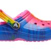 Crocs (GS) Classic Lined TieDye Graphic Clogs „Blau Pink“ 206683-6RW