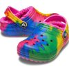 Crocs (GS) Classic Lined TieDye Graphic Clogs „Blau Pink“ 206683-6RW