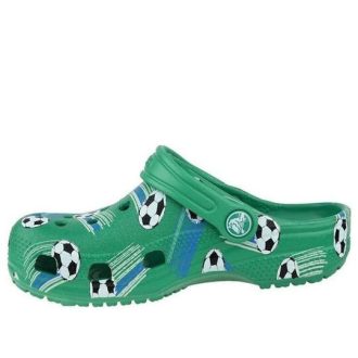 Crocs (GS) Classic Sports Ball Clogs „Grün Weiß“ 206417-3TJ