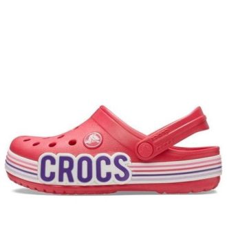 Crocs (GS) Crocband Logo Stripe Clogs „Rot Weiß“ 206345-611