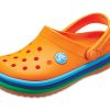 Crocs (GS) Crocband Rainbow Band Clogs „Orange Blau“ 205205-80O