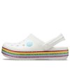 Crocs (GS) Crocband Rainbow Schuhe „White Multi“ 206751-100
