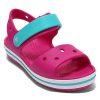 Crocs (GS) Crocband Riemenverschluss Sandalen „Pink Blue“ 12856-6LH