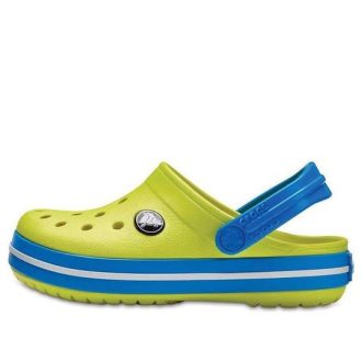 Crocs (GS) Crocband Round Toe Clogs „Gelb Blau“ 204537-73E