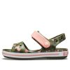 Crocs (GS) Crocband Seasonal Graphic Sandalen „Grün Pink“ 205765-737