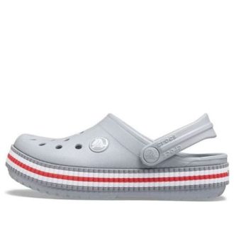 Crocs (GS) Crocband Varsity Clogs „Grau Rot“ 207008-007